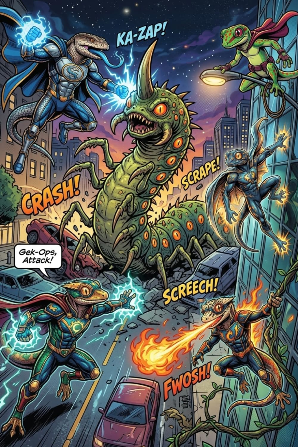 capítulo por capítulo baixar Superhero Lizard Journal - Comic Style Reptile Notebook: Part of the Lizard Collection – For Kids, Teens & Adults – 6 x 9 Lined Pages