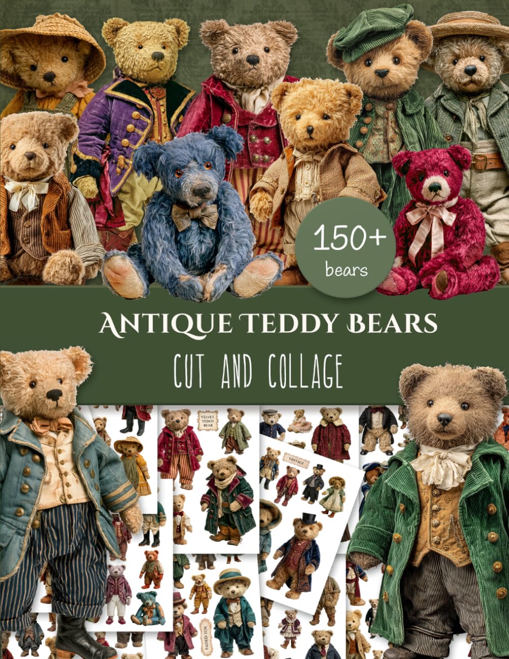 capítulo por capítulo baixar Antique Teddy Bears. Cut and Collage: Vintage Dressed Toy Ephemera, Paper Dolls and Fussy Designs for Junk Journaling, Scrapbooking and Paper Crafts