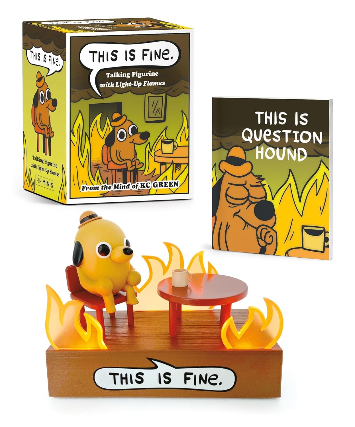ler totalmente This Is Fine Talking Figurine: With Light and Sound!