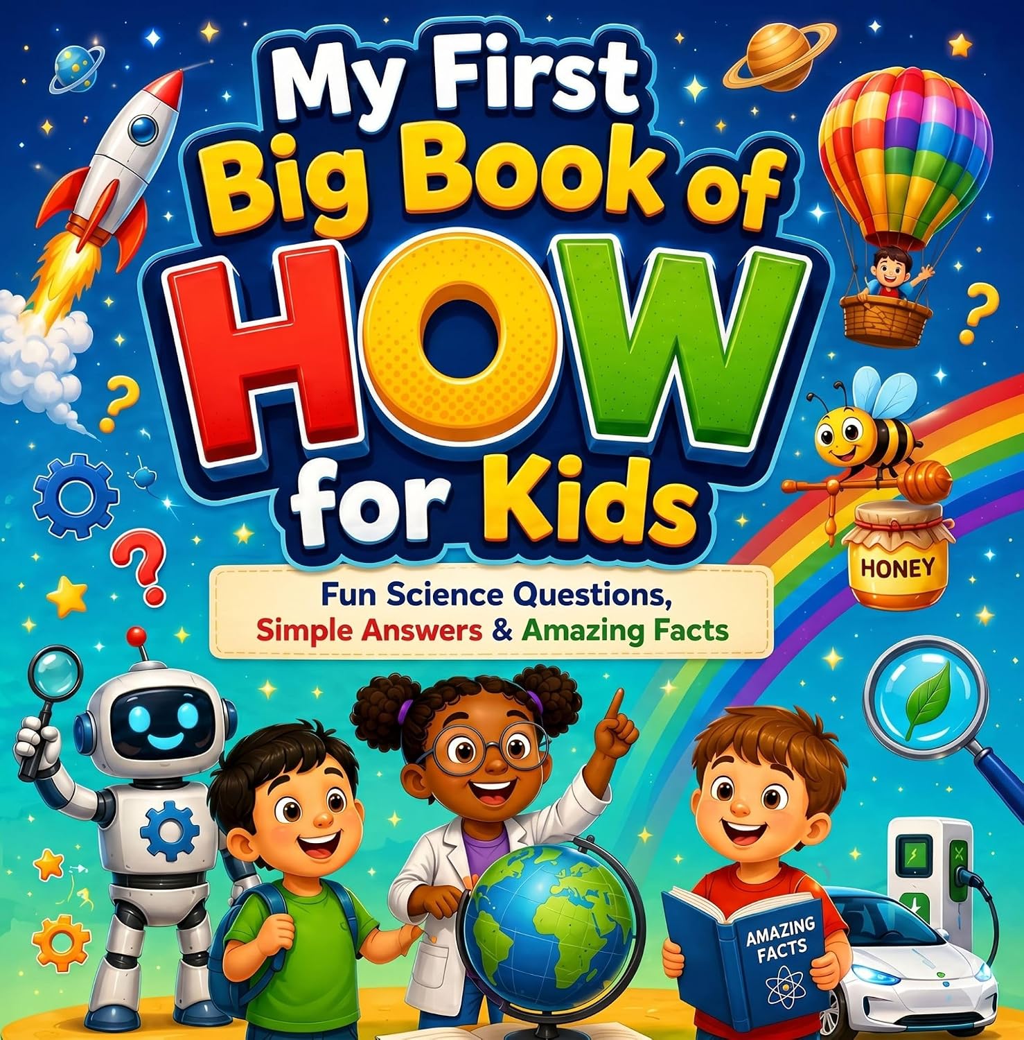 My First Big Book of HOW for Kids|Amazing Science Questions Fun Facts & Answers for Curious Kids: Science,Technology,Simple Answer Book for Ages 3–10|A ... of Questions for Kids) (English Edition)