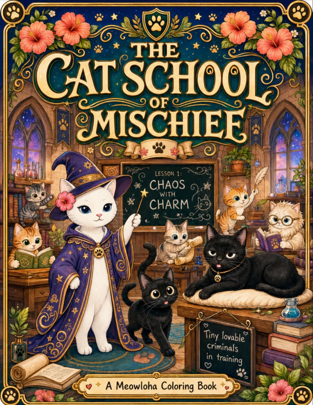 The Cat School of Mischief: a Meowloha coloring book (Meowloha Kitties Adventures) baixar livro de graça