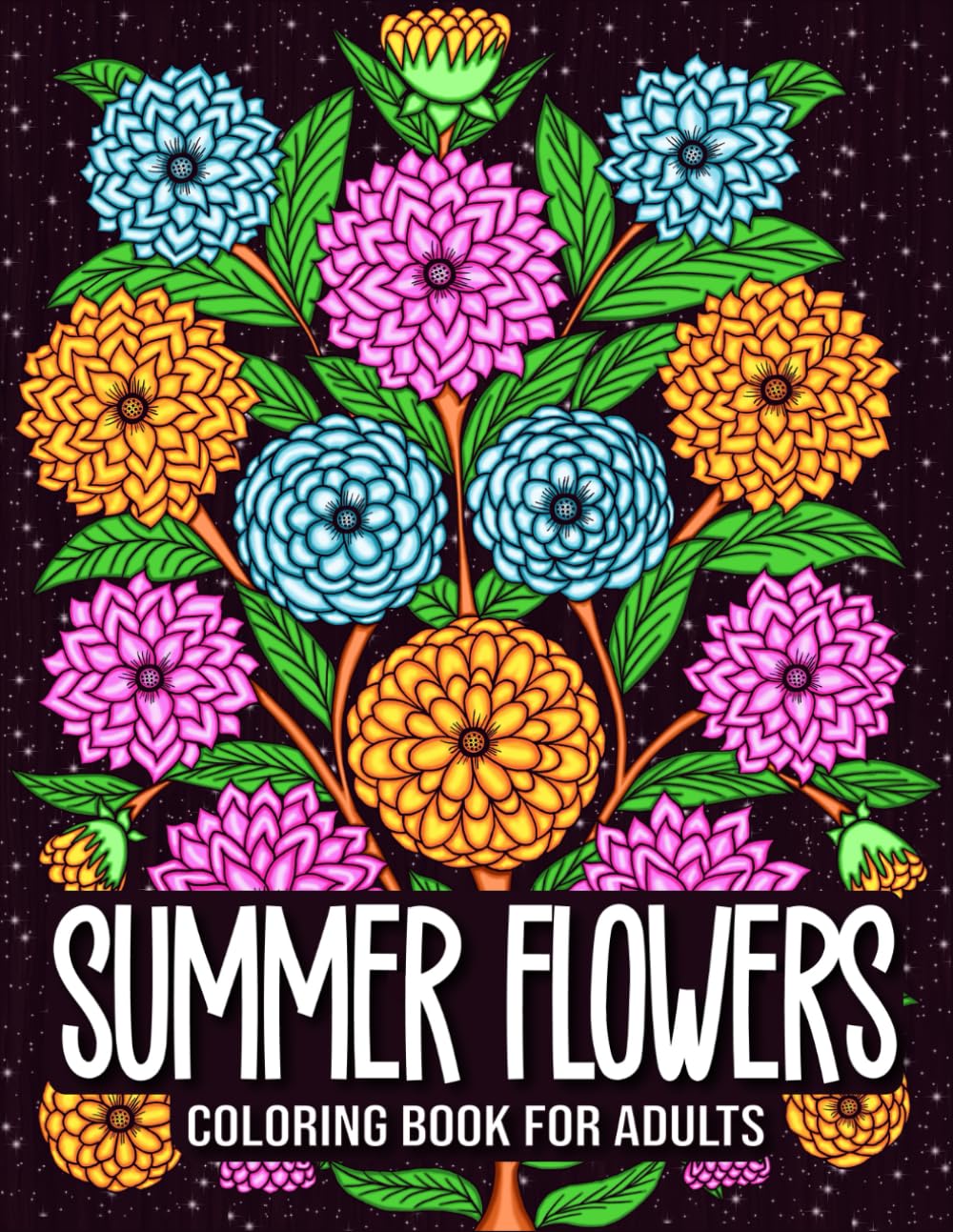 capítulo por capítulo baixar Summer Flowers Coloring Book: 50 Summer Blooming Flowers Designs for Adults Stress Relief and Relaxation (Seasonal Blooming Flowers)