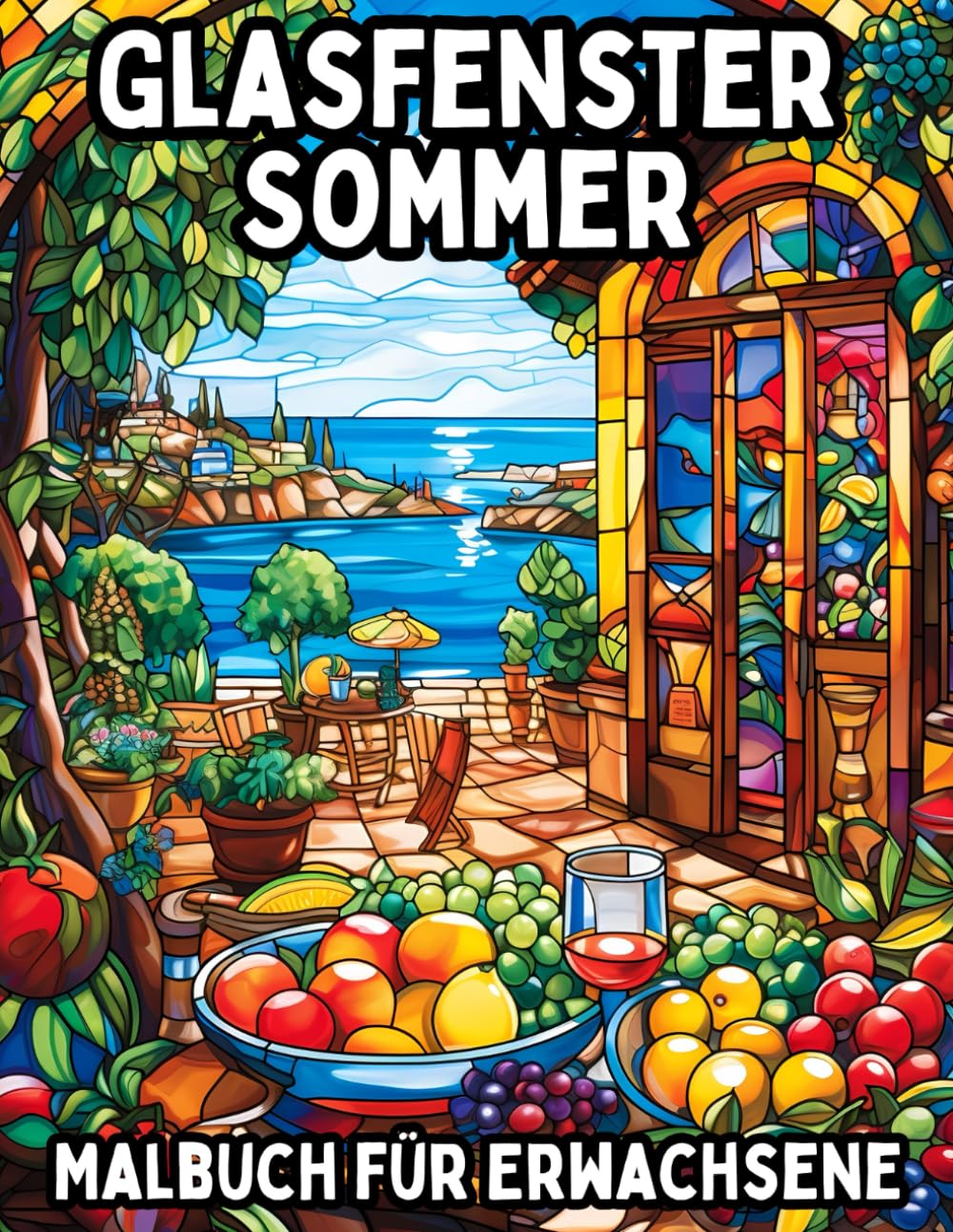 ler totalmente Glasfenster Sommer: Malbuch für Erwachsene (Glasfenster Malbücher für Erwachsene) (German Edition)
