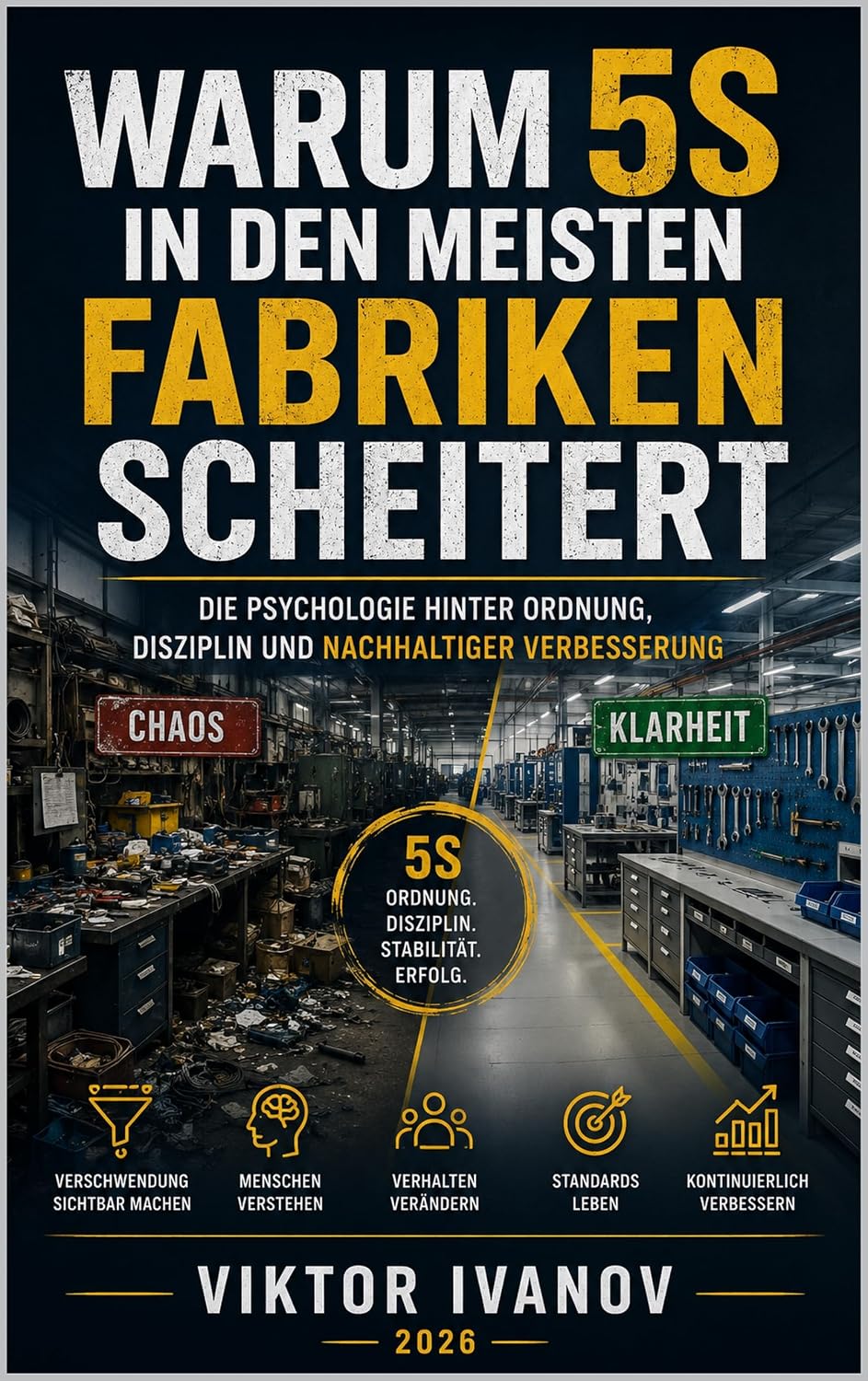 ler totalmente Warum 5S in den meisten Fabriken scheitert: Die Psychologie hinter Ordnung, Disziplin und nachhaltiger Verbesserung (German Edition)