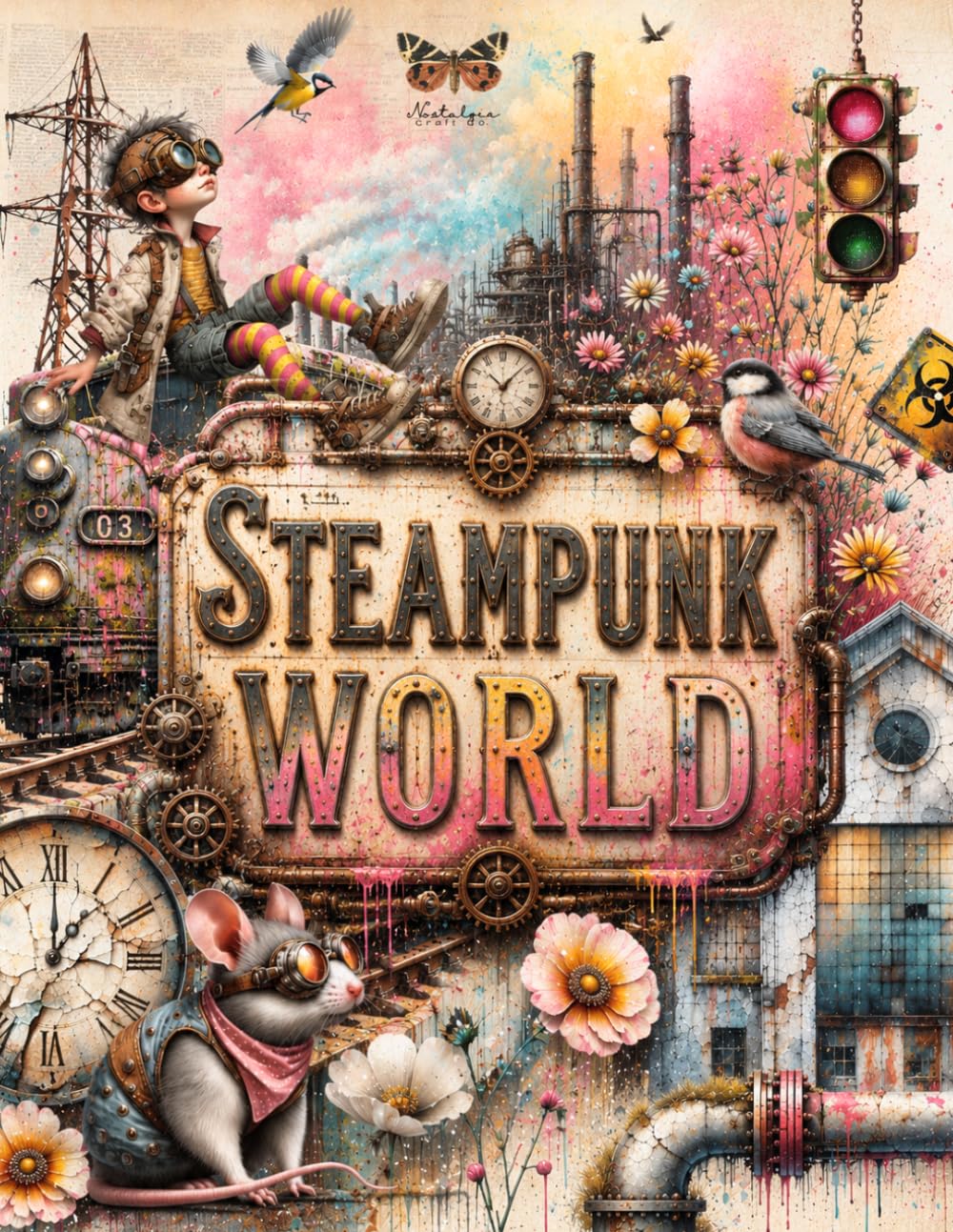 capítulo por capítulo baixar Steampunk World Ephemera Book for Junk Journals: Colorful Vintage Industrial Scrapbook Papers to Cut out and Collage, Persons, Tags, Labels,Rusty... Decoupage and other Paper Crafts