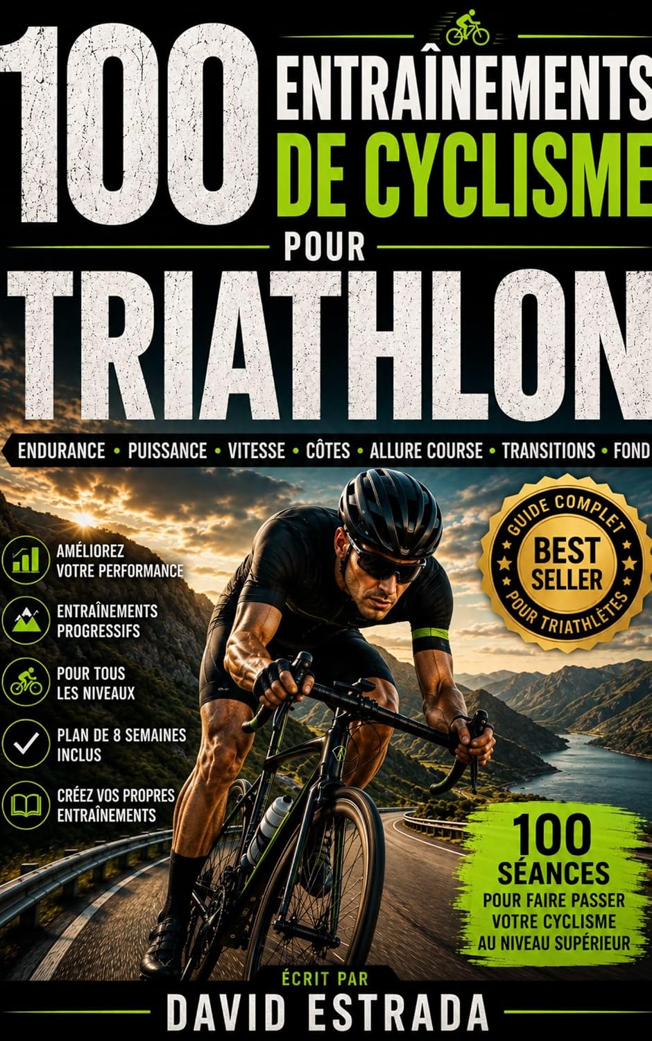 100 SÉANCES D'ENTRAÎNEMENT CYCLISME POUR LE TRIATHLON: 100 séances pour améliorer votre endurance, votre puissance, votre vitesse et votre rythme de course (French Edition) baixar livro de graça