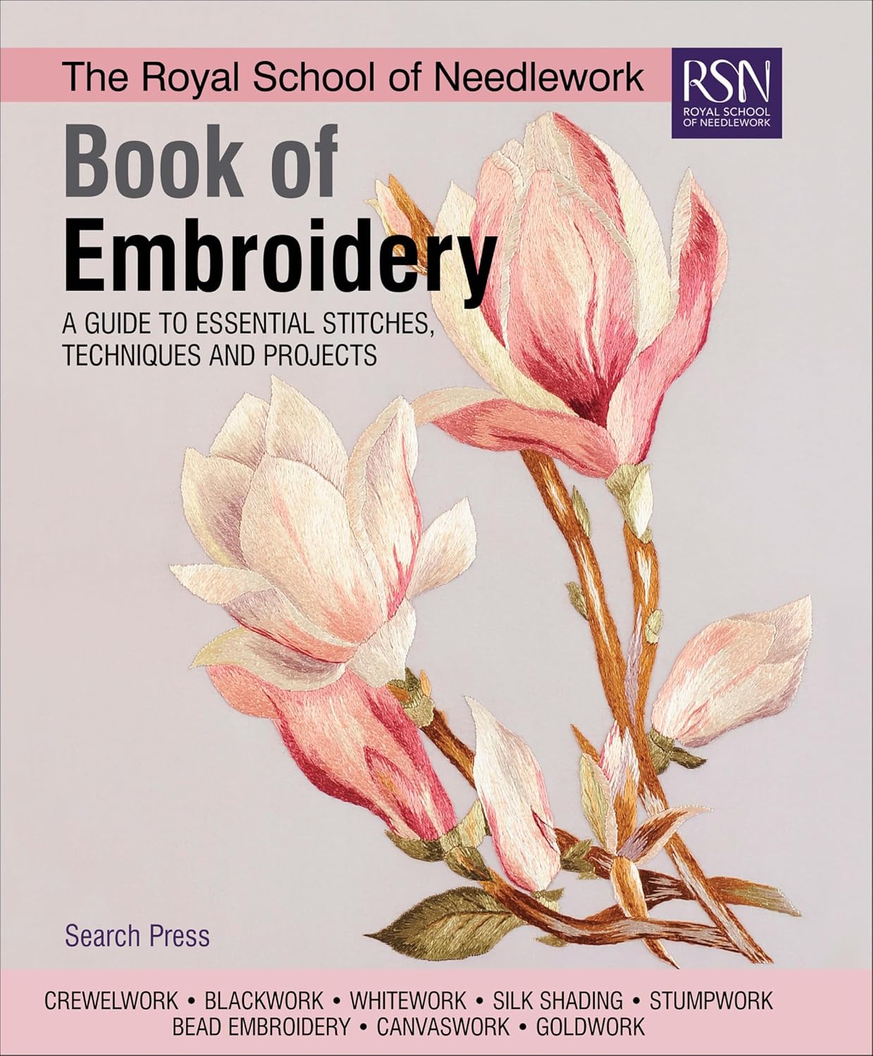 ler totalmente The Royal School of Needlework Book of Embroidery: A Guide to Essential Stitches, Techniques and Projects (English Edition)
