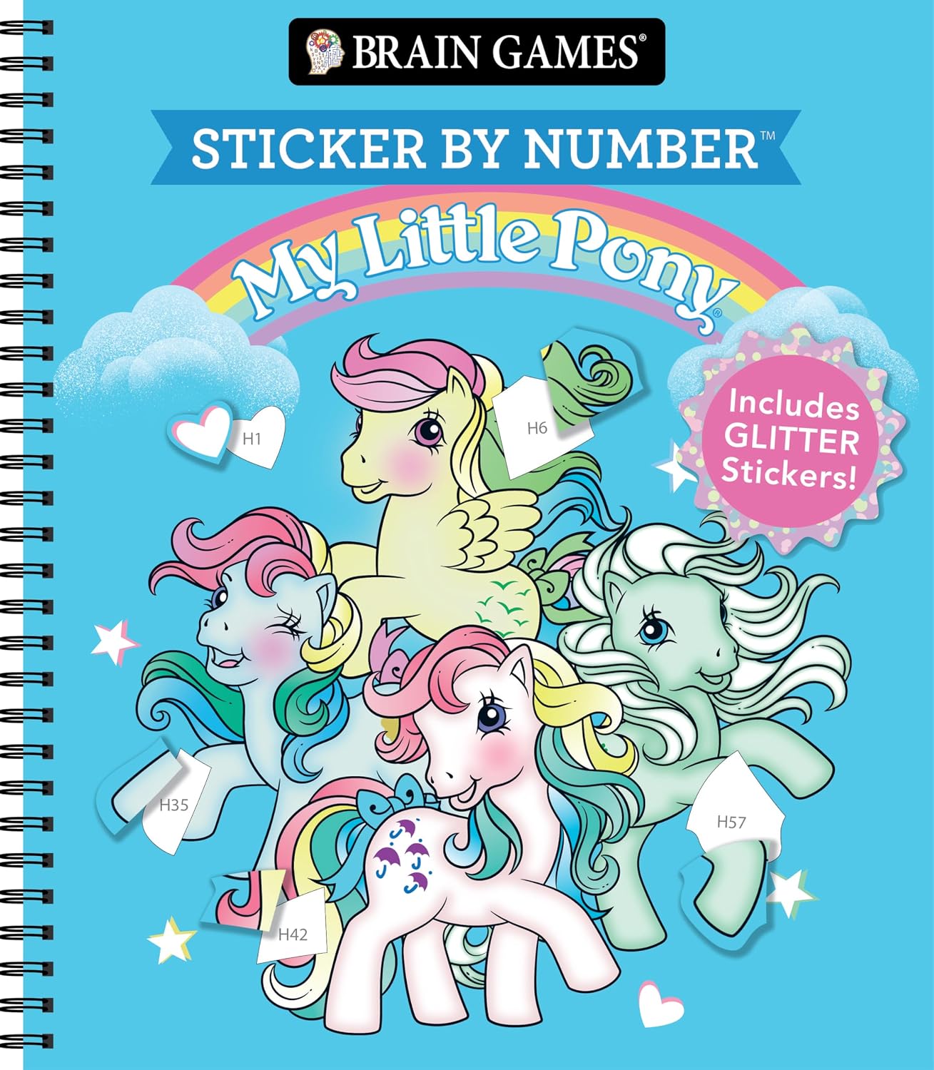Brain Games - Sticker by Number: My Little Pony: Includes 1 Glitter Sticker Sheet to Complete Each Image! baixar livro de graça