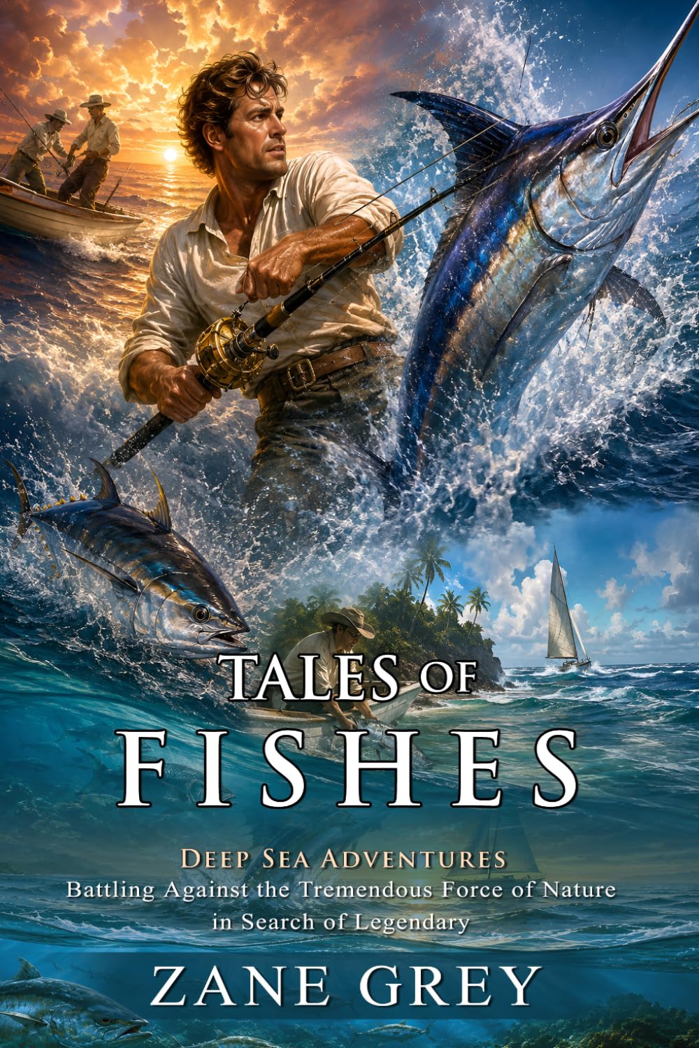 Tales of Fishes: Battling Mighty Ocean Giants and Sea Monsters: Chasing Legendary Ocean Giants - Illustrated with Biography and Commentary