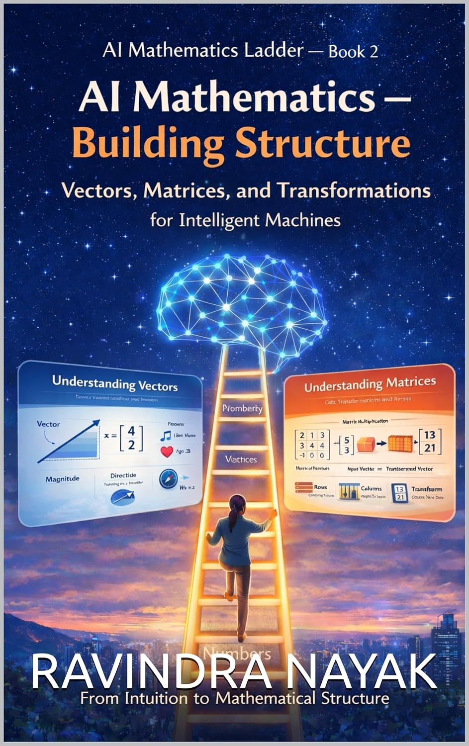AI Mathematics Ladder — Book 2 AI Mathematics — Building Structure Vectors, Matrices, and Transformations for Intelligent Machines: From intuition to mathematical... from First Principles) (English Edition) baixar o livro de graça
