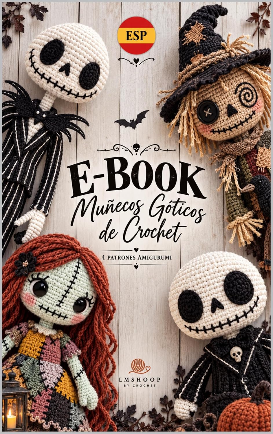 Muñecos Góticos de Crochet: 4 Patrones Amigurumi Paso a Paso con Ropa, Accesorios y Detalles Articulados (Spanish Edition) baixar o livro de graça