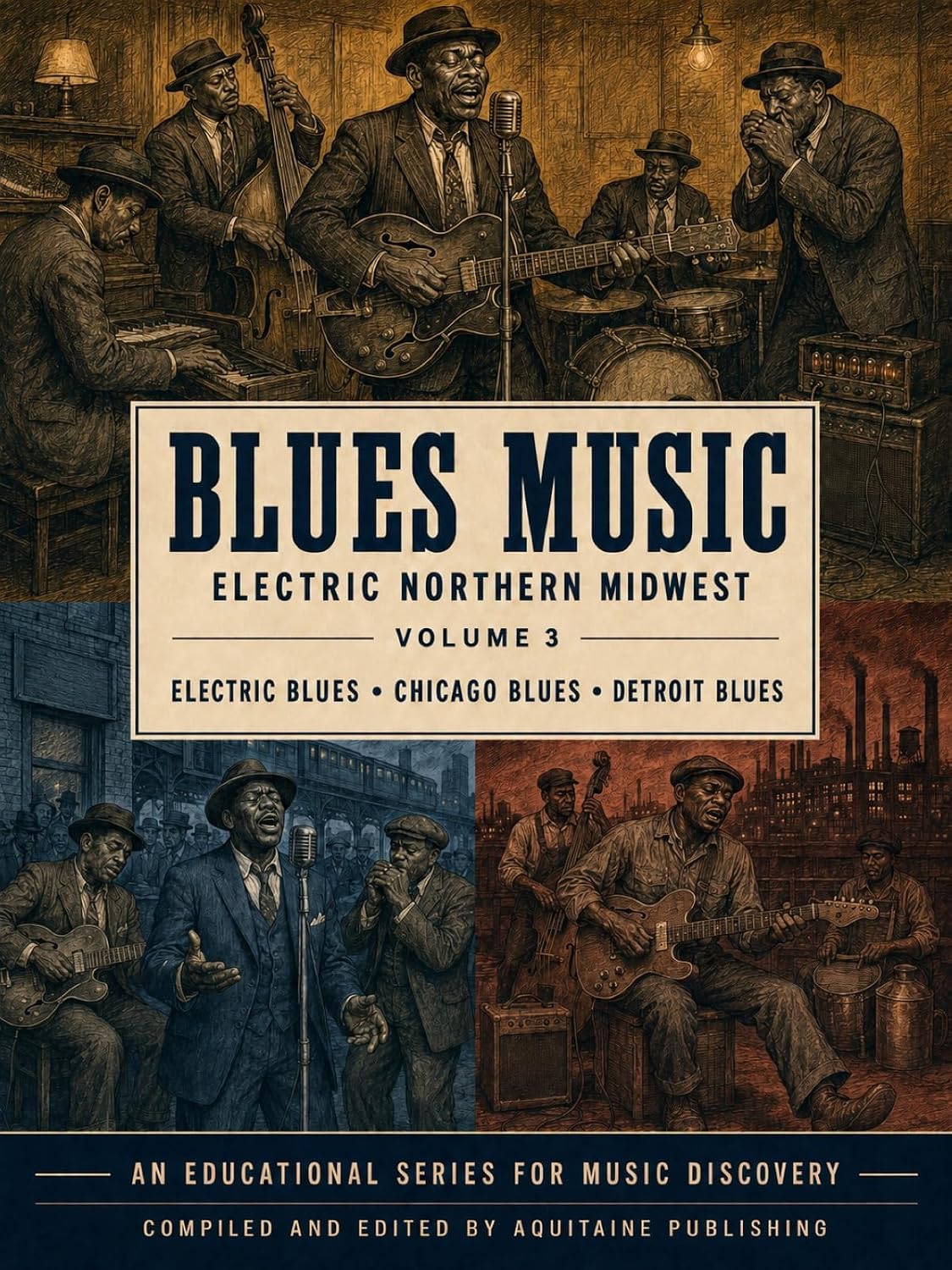 ler totalmente Blues Music: Electric Northern Midwest Volume 3: Electric Blues, Chicago Blues, Detroit Blues (Read, Listen, Learn, Enjoy Blues Music) (English Edition)