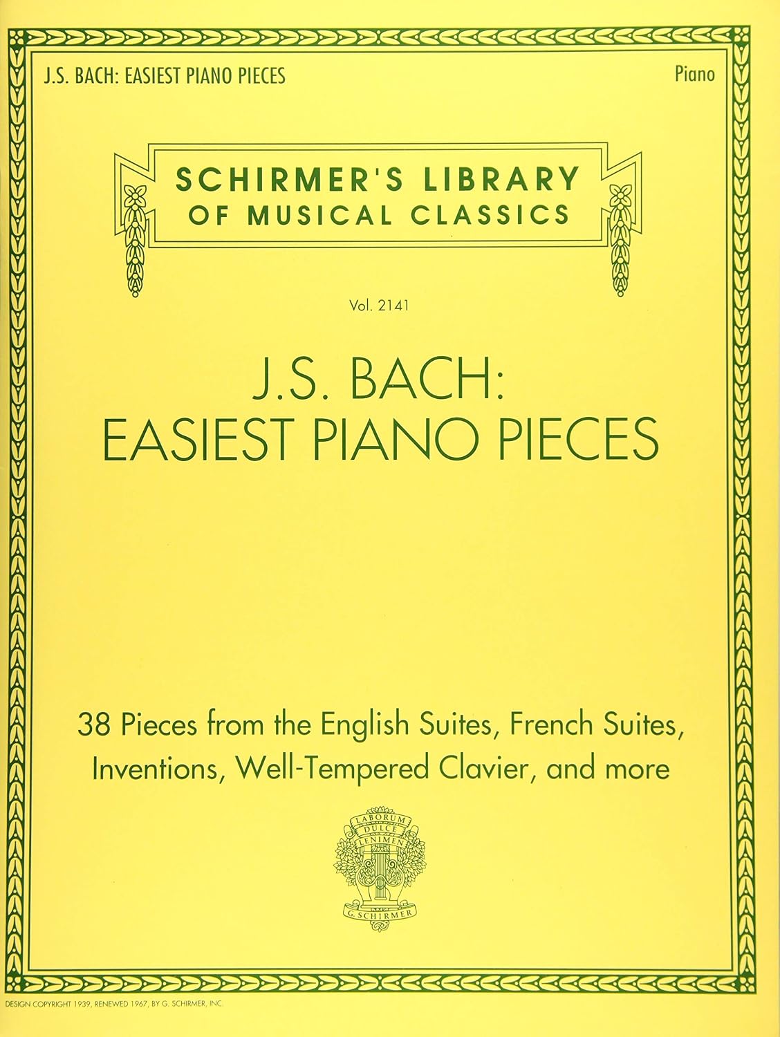 ler totalmente J.S. Bach: Easiest Piano Pieces: Schirmer's Library of Musical Classics, Vol. 2141