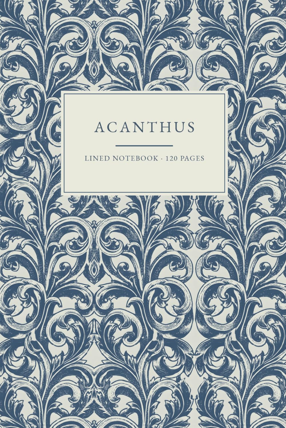 ler totalmente Acanthus Notebook: Lined Journal · 120 Pages · 6 x 9 in · Vintage Scrollwork Cover