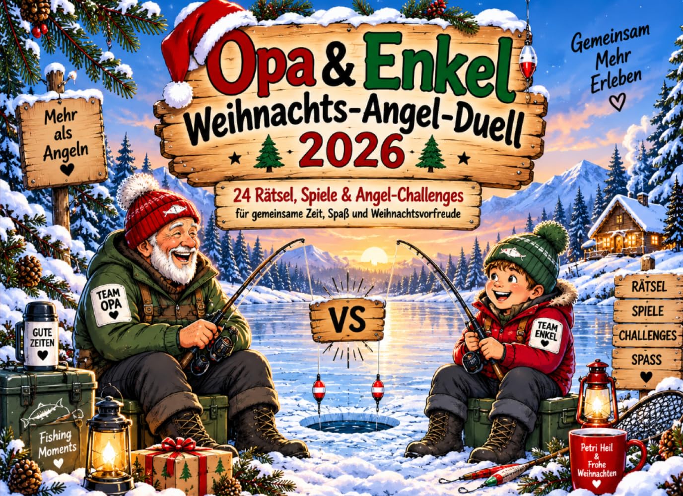 Opa & Enkel Weihnachts-Angel-Duell 2026: 24 Rätsel, Spiele & Angel-Challenges für gemeinsame Zeit, Spaß und Weihnachtsvorfreude (German Edition) baixar o livro de graça