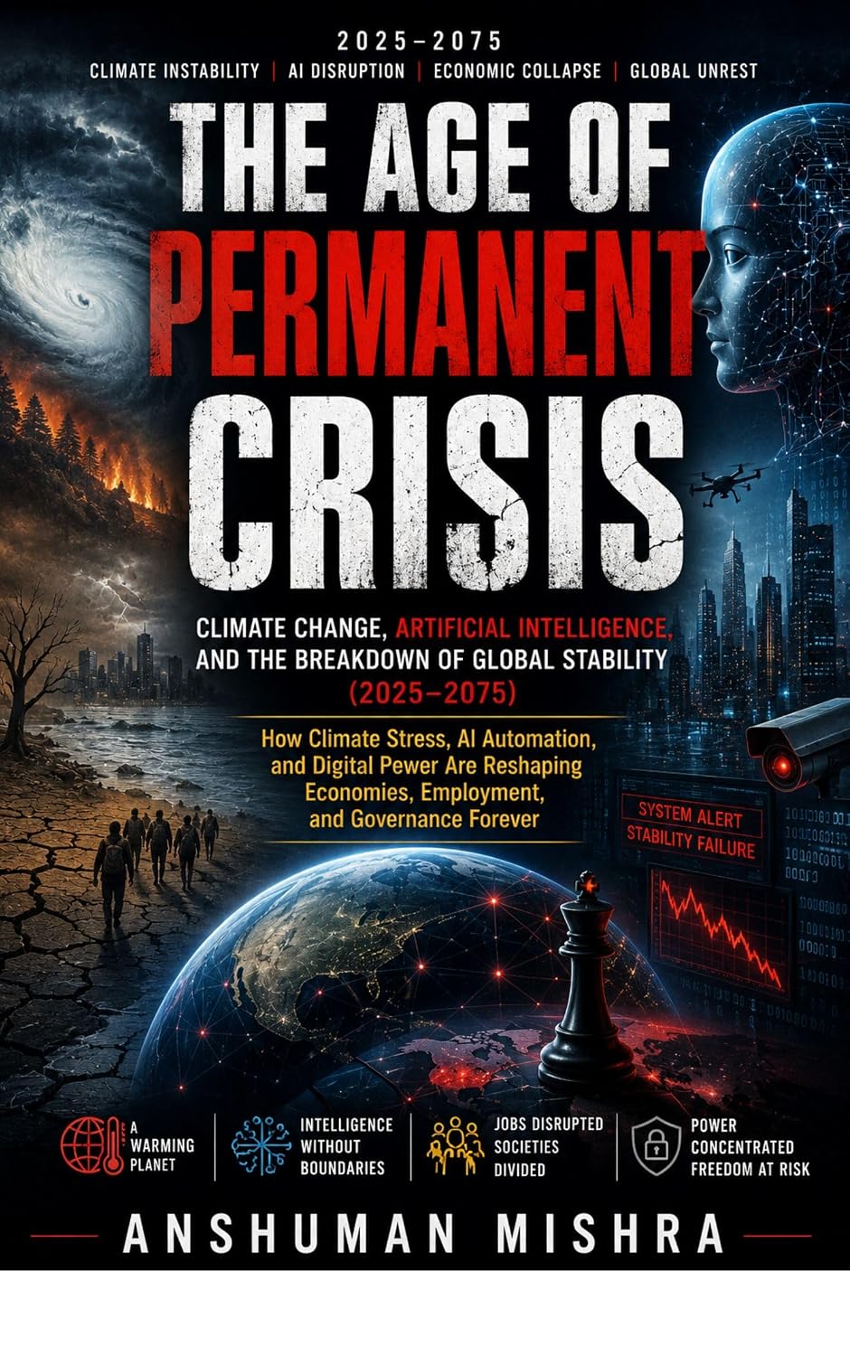 ler totalmente The Age of Permanent Crisis Climate Change Artificial Intelligence and the Breakdown of Global Stability (2025–2075) (2025–2055: The New World Order –... and the Future of Nations) (English Edition)
