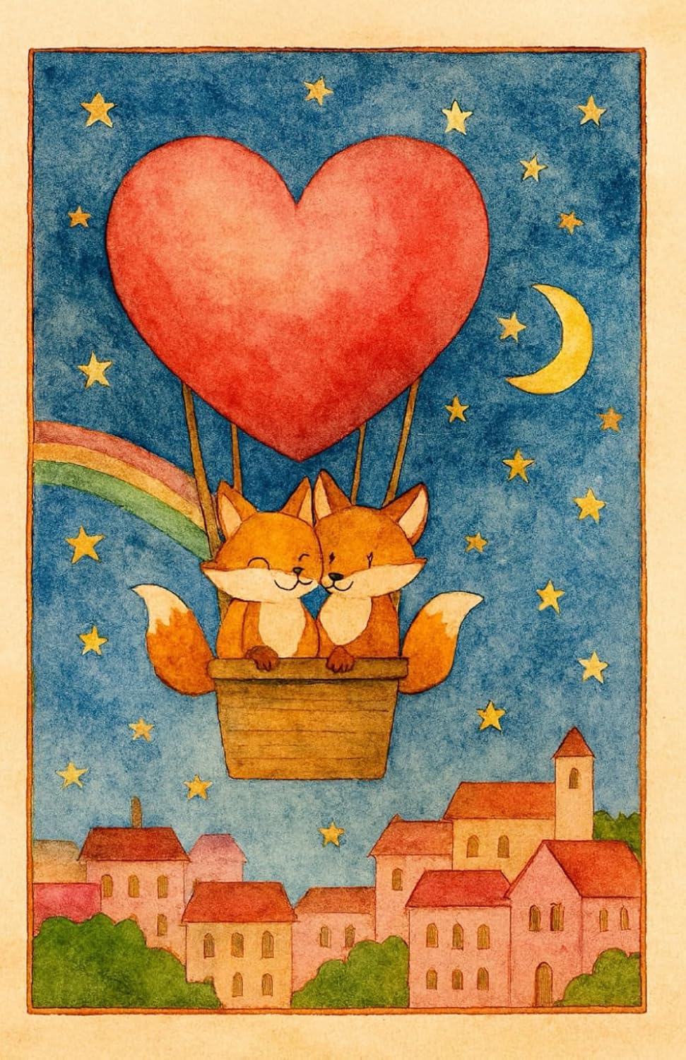 ler totalmente Foxes in the Sky Notebook: A Lined Journal for Writing, Notes, Thoughts, and Daily Moments