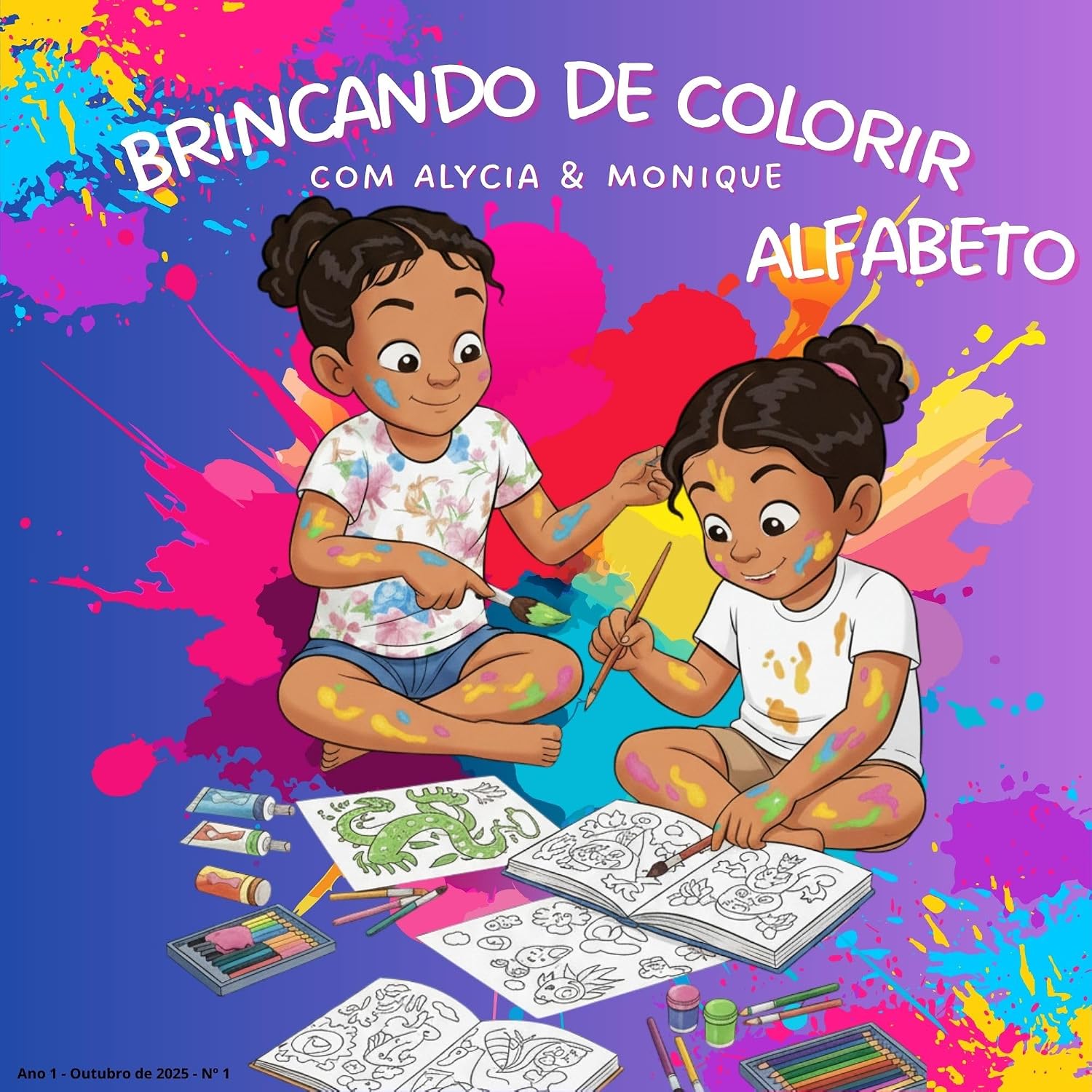 ler totalmente Brincando de Colorir - com Alycia & Monique: Alfabeto