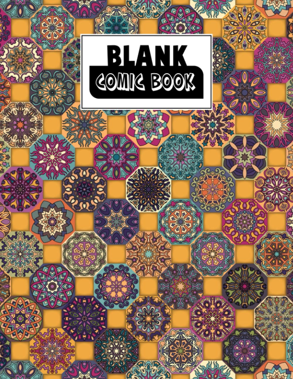 Blank Comic Book: Premium Mandalas Cover Blank Comic Book, Create Your Own Story, Journal, Notebook, Sketchbook for Kids and Adults, 120 Pages - Size 8.5" x 11" Notebook by Astrid Bode baixar livro de graça