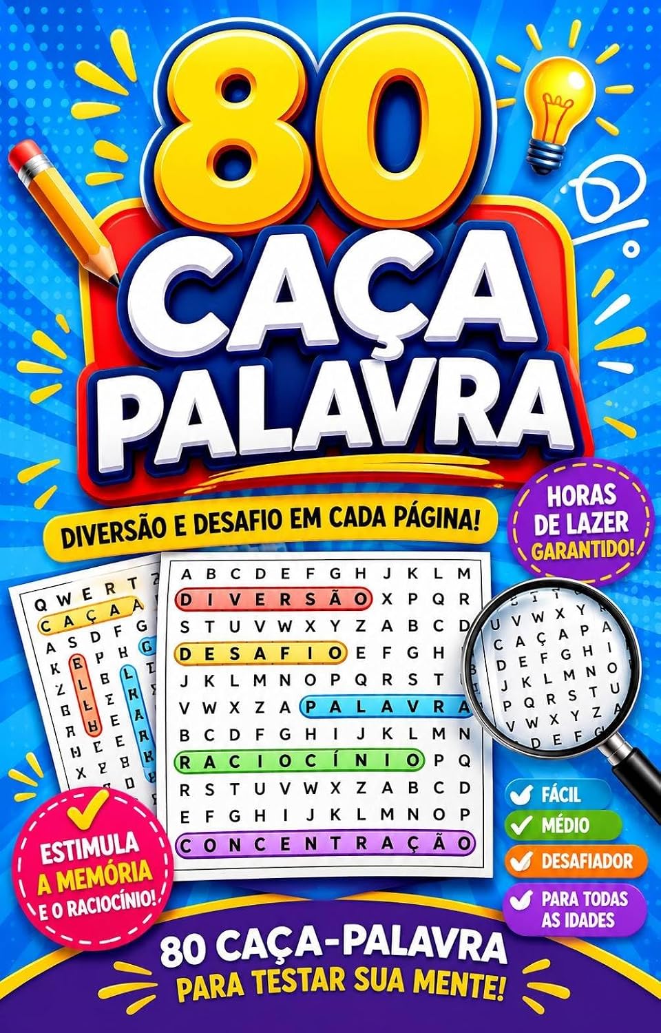 capítulo por capítulo baixar Caça-Palavras para Relaxar: 80 Desafios Divertidos para Todas as Idades: Letras Grandes | Estimula a Mente | Diversão Garantida | Ideal para Adultos e Jovens