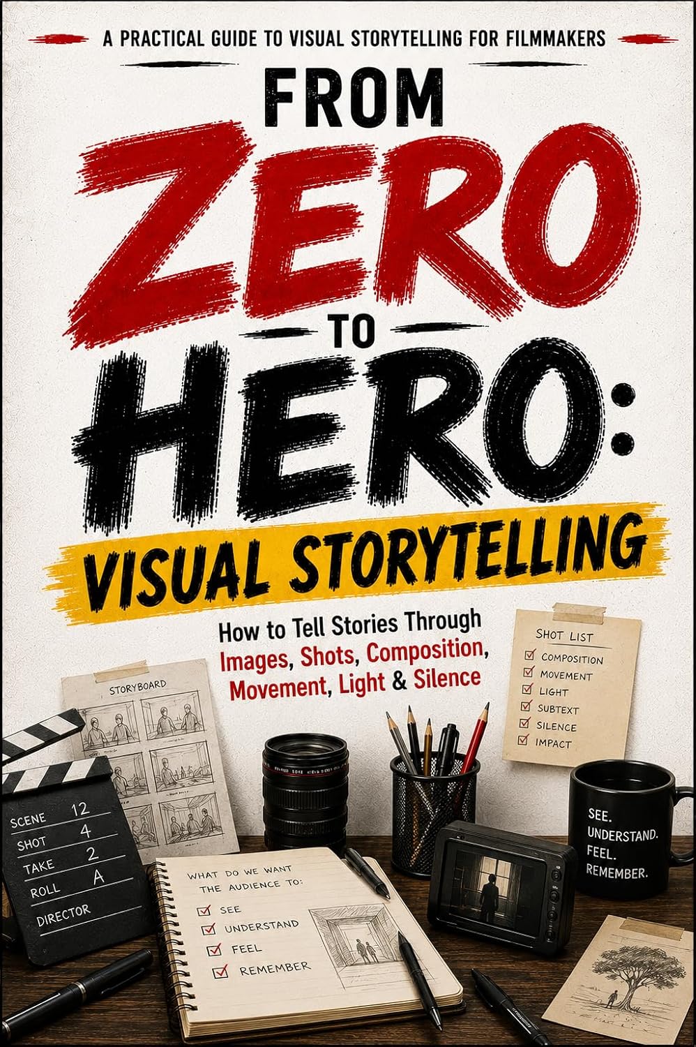 capítulo por capítulo baixar ZERO TO HERO: VISUAL STORYTELLING: How to Tell Stories Through Images, Shots, Composition, Movement, Light & Silence (From Zero to Hero Filmmaker) (English Edition)