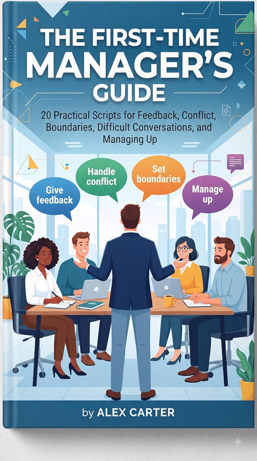 capítulo por capítulo baixar The First-Time Manager Guide: Practical Scripts for Feedback, Conflict, Boundaries, Difficult Conversations, and Managing Up (English Edition)