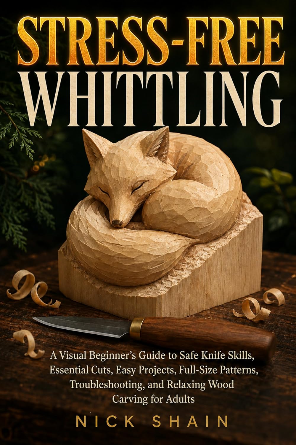 capítulo por capítulo baixar Stress-Free Whittling: A Visual Beginner’s Guide to Safe Knife Skills, Essential Cuts, Easy Projects, Full-Size Patterns, Troubleshooting, and Relaxing Wood Carving for Adults (English Edition)