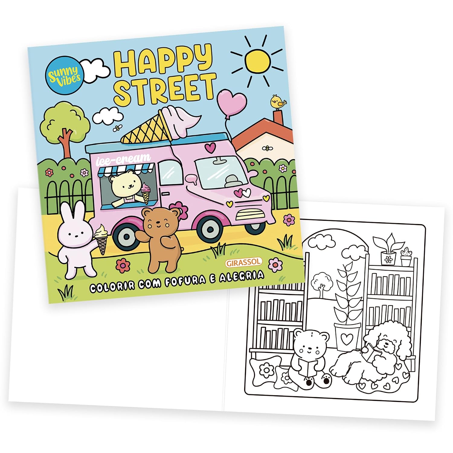 Sunny Vibes: Happy Street - Colorir com Fofura e Alegria - Livro de colorir baixar livro de graça