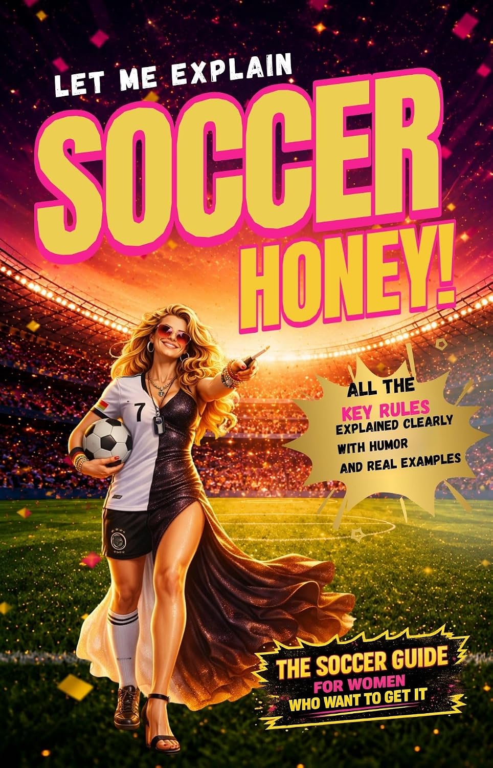 ler totalmente Let Me Explain Soccer, Honey!: The Soccer Guide for Women Who Want to Get It - Rules, Offside and Fouls Explained Clearly, with Humor and Real Examples (Full Color Edition) (English Edition)