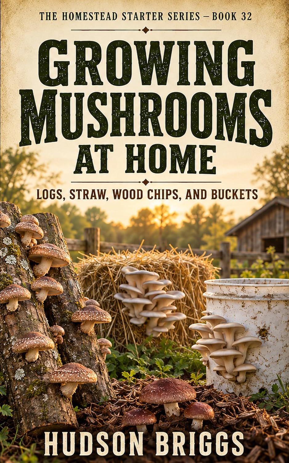 ler totalmente Growing Mushrooms at Home: Logs, Straw, Wood Chips, and Buckets (The Homestead Starter Series Book 32) (English Edition)