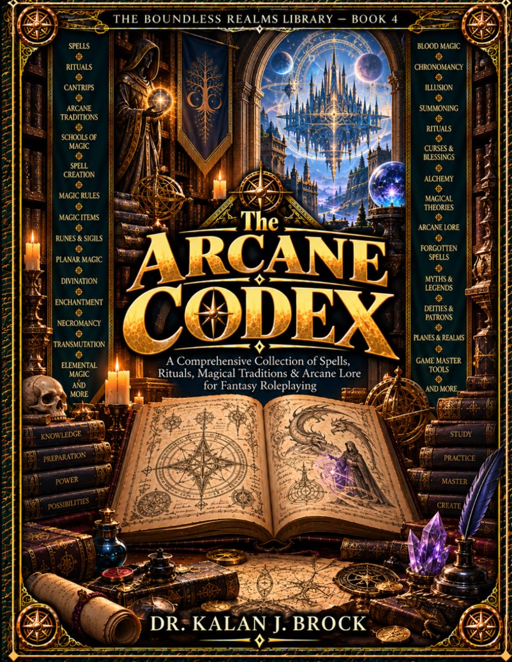 ler totalmente The Arcane Codex: A Comprehensive Collection of Spells, Rituals, Magical Traditions & Arcane Lore for Fantasy Roleplaying (The Boundless Realms Library)