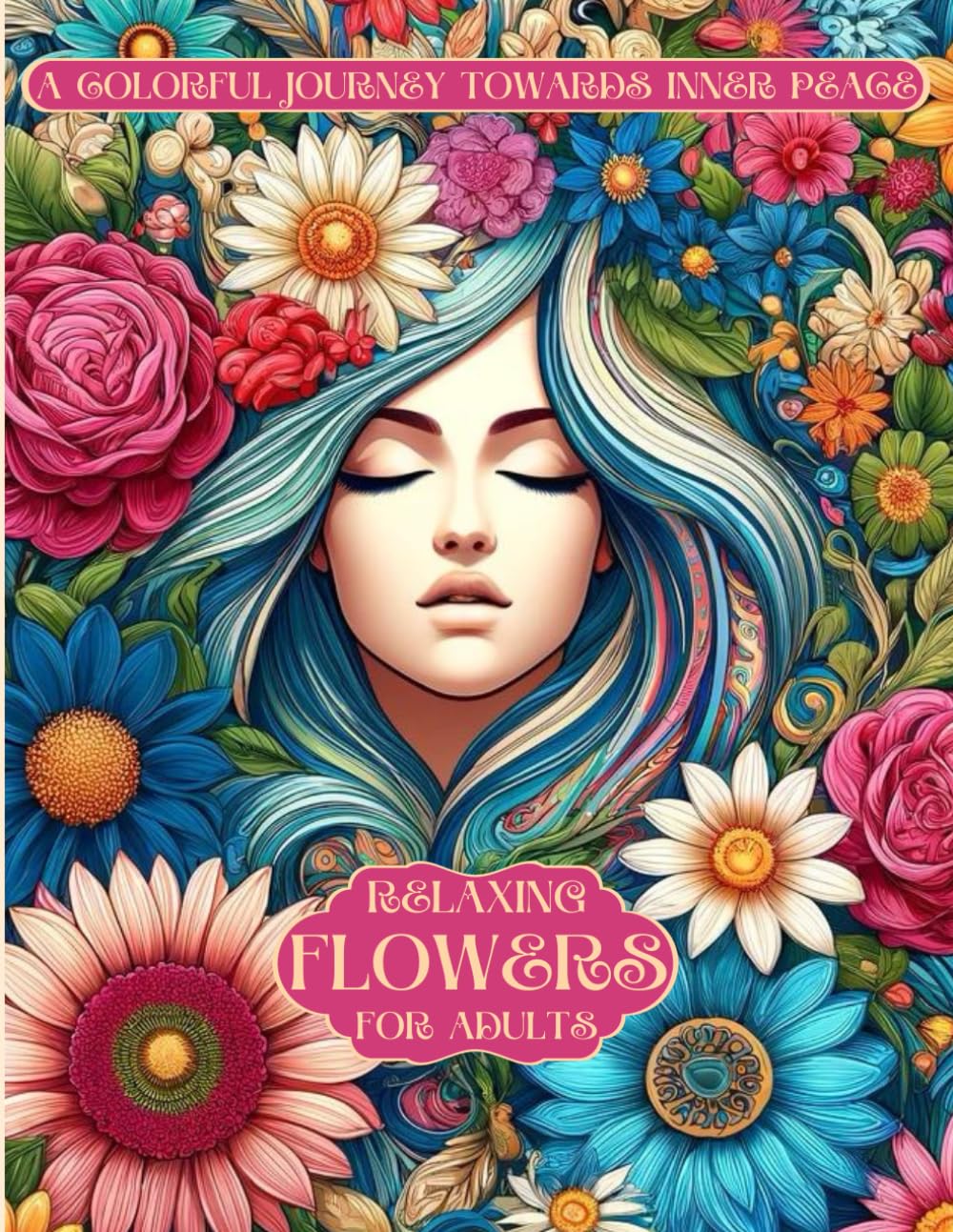 ler totalmente Relaxing Flower: Journey to inner peace / Coloring Book For Adults