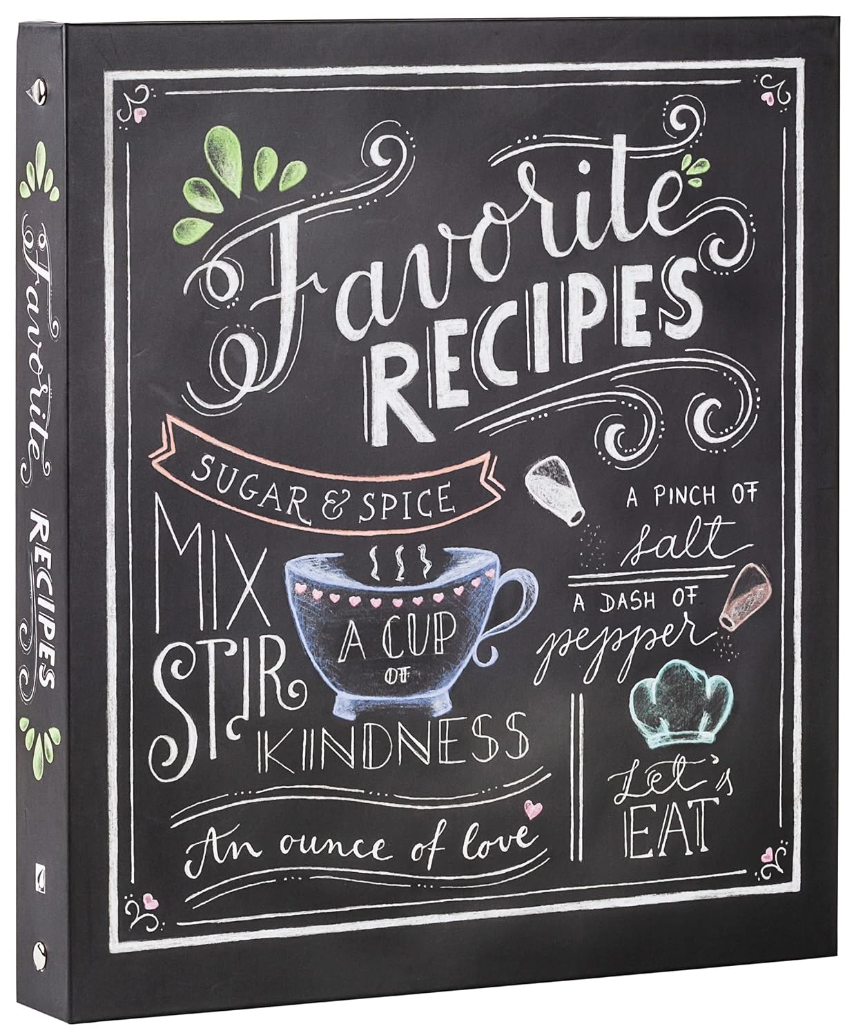 ler totalmente Deluxe Recipe Binder - Favorite Recipes (Chalkboard)