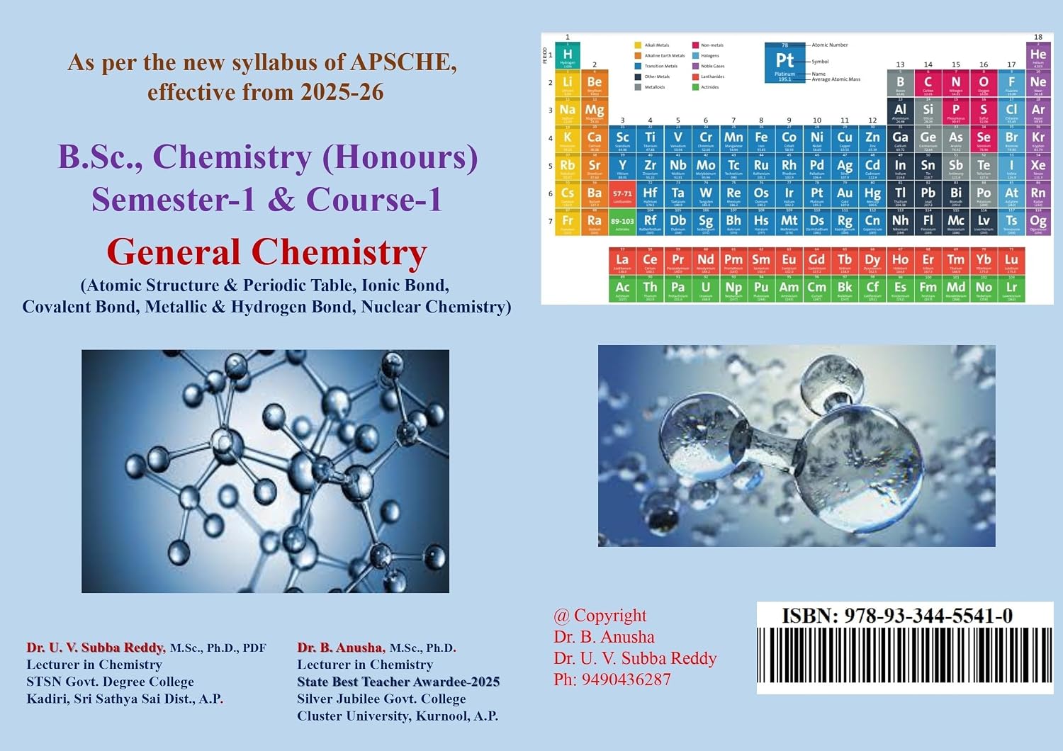 ler totalmente B.Sc. Chemistry (Honours) - General Chemistry (Atomic Structure & Periodic Table, Ionic, Covalent, Metallic & Hydrogen bonds & Nuclear Chemistry (English Edition)
