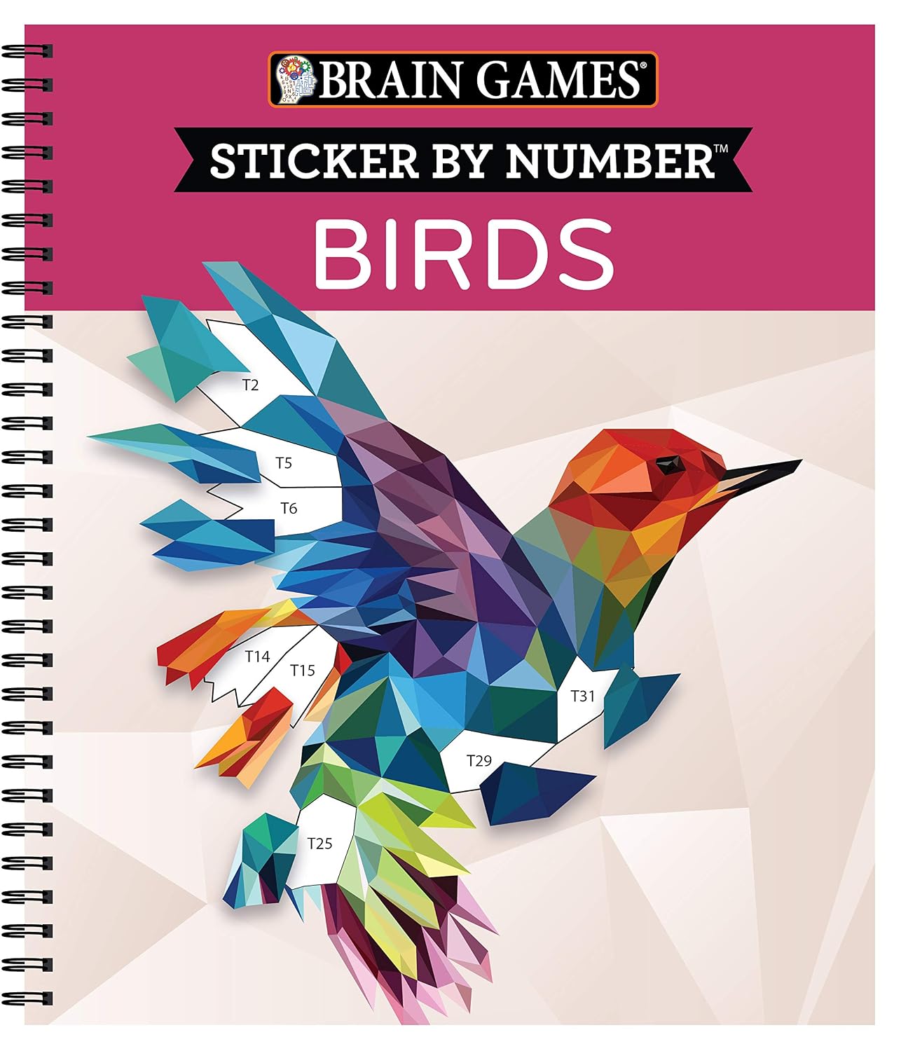 ler totalmente Brain Games - Sticker by Number: Birds (28 Images to Sticker)