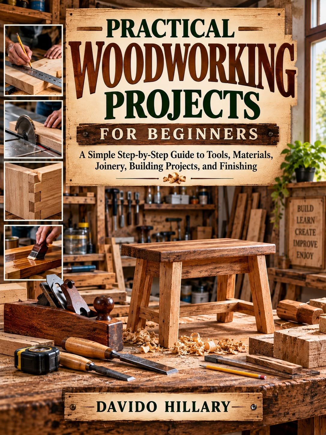 PRACTICAL WOODWORKING PROJECTS FOR BEGINNERS: A Simple Step-by-Step Guide to Tools, Materials, Joinery, Building Projects, and Finishing (English Edition) baixar livro de graça