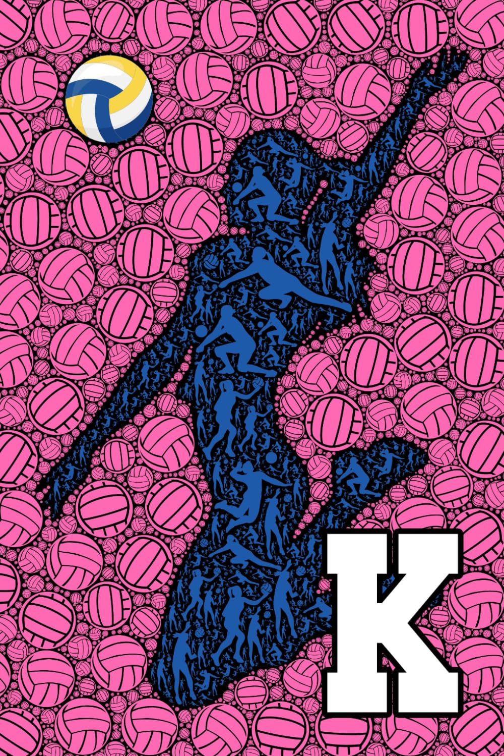 K: Letter "K" Initial Women's Volleyball Player Personalized Name Monogram Notebook Gift - Girls Pink Ball College-Ruled Personal Journal, Writing Pad, or Diary for Sports Fans - 110 Pages, 6x9 baixar o livro de graça