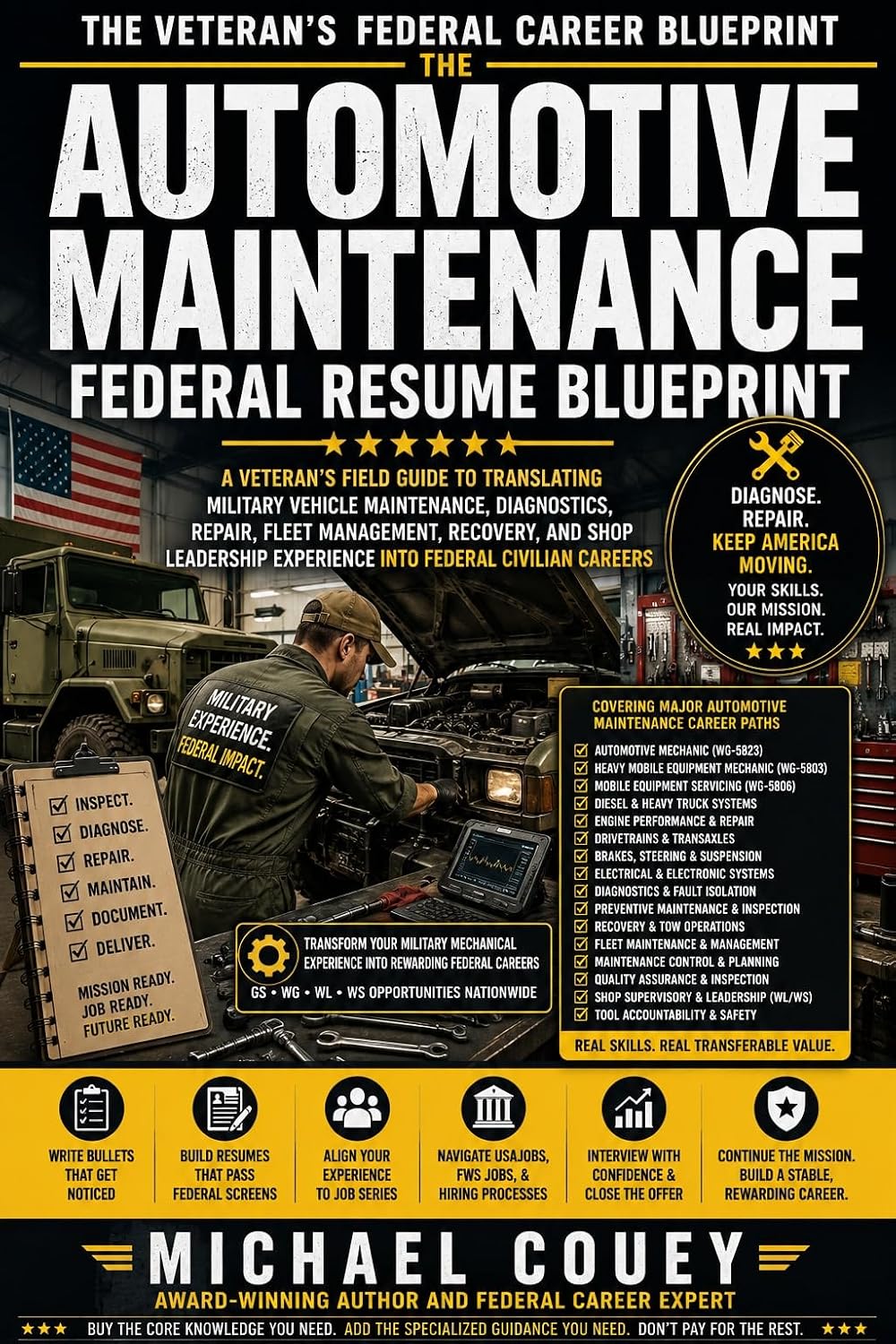The Automotive Maintenance Federal Resume Blueprint: A Veteran’s Guide to Translating Military Vehicle Maintenance, Diagnostics, Repair, Fleet Management... Federal Career Blueprint) (English Edition) baixar livro de graça