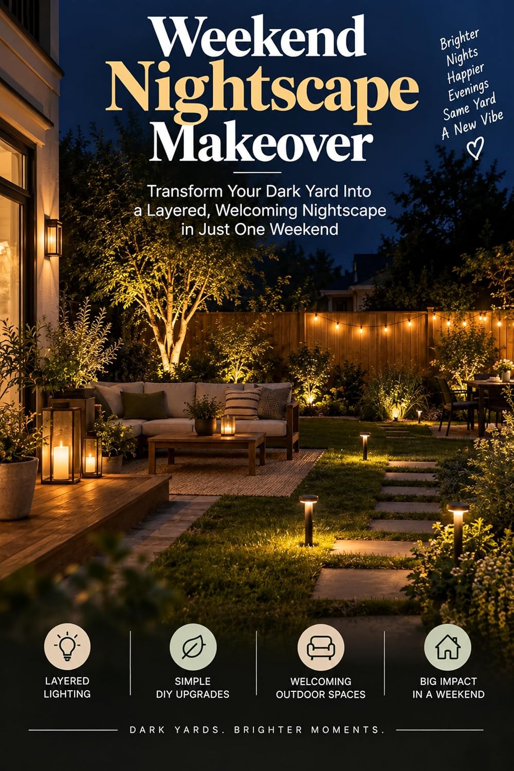 Weekend Nightscape Makeover: Transform Your Dark Yard Into a Layered, Welcoming Nightscape in Just One Weekend (30 Day Spaces: Transform Your Home, Transform Your Mind) (English Edition) baixar livro de graça