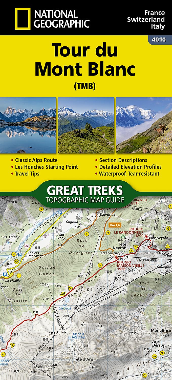 Tour Du Mont Blanc Map: Trails Illustrated: 4010