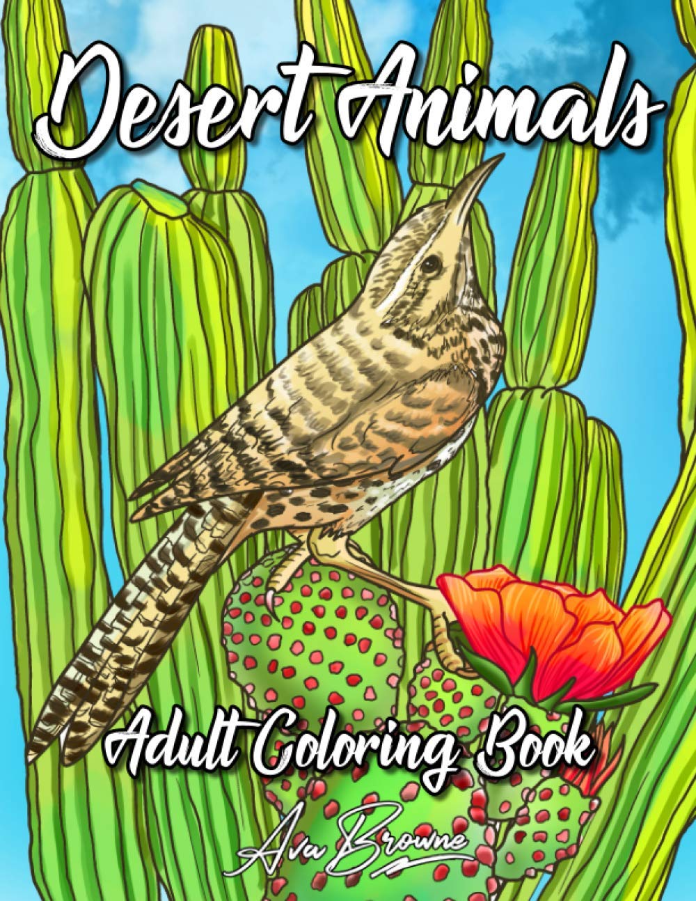 Desert Animals: An Adult Coloring Book Featuring Desert Landscapes, Pretty Nature Scenes, Cute Animals Like Lions, Elephants, Giraffes, and Many More baixar o livro de graça
