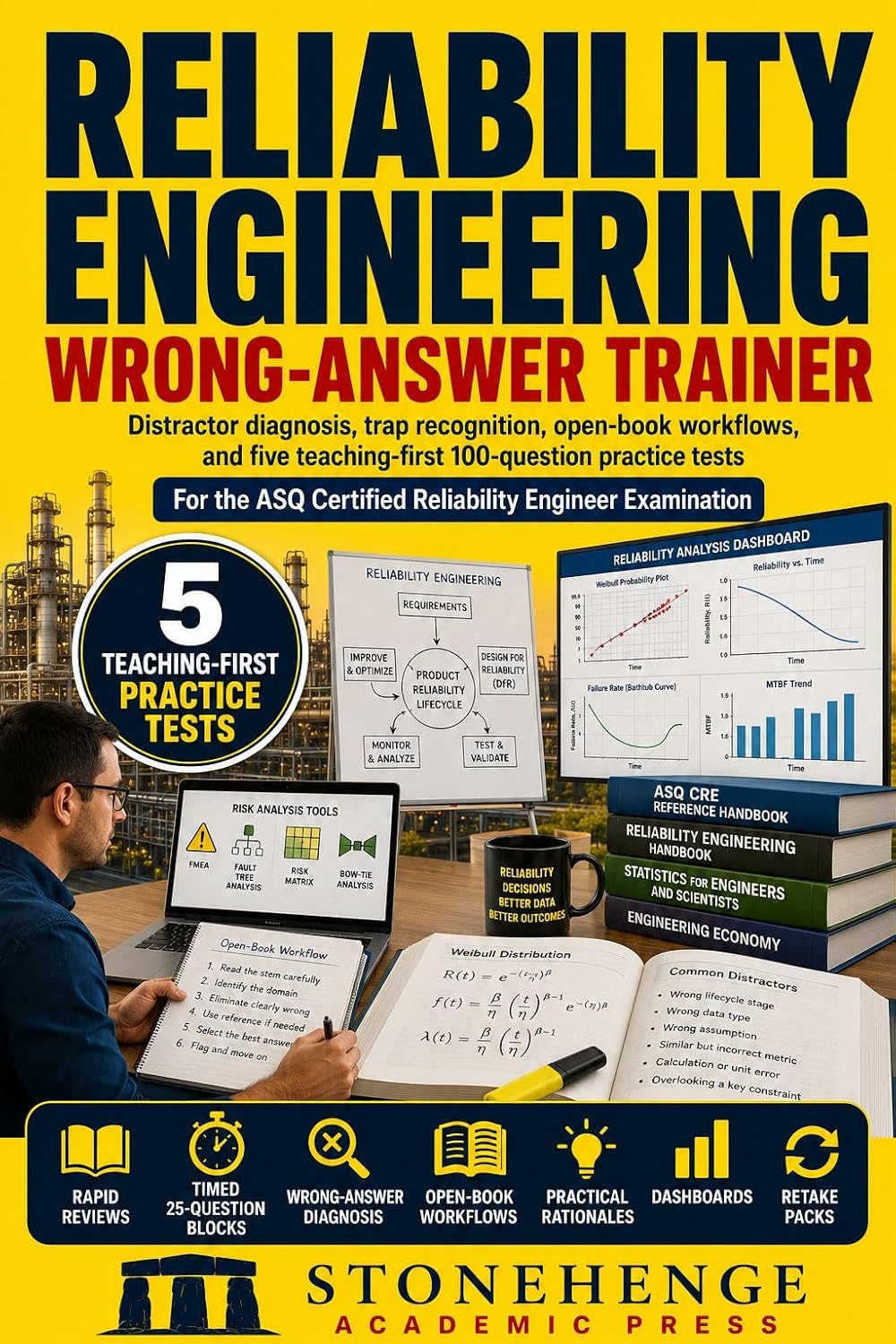 Reliability Engineering Wrong-Answer Trainer: ASQ CRE Exam Prep and Practice Tests: Distractor diagnosis, trap recognition, open-book workflows, and five... practice tests (English Edition) baixar o livro de graça