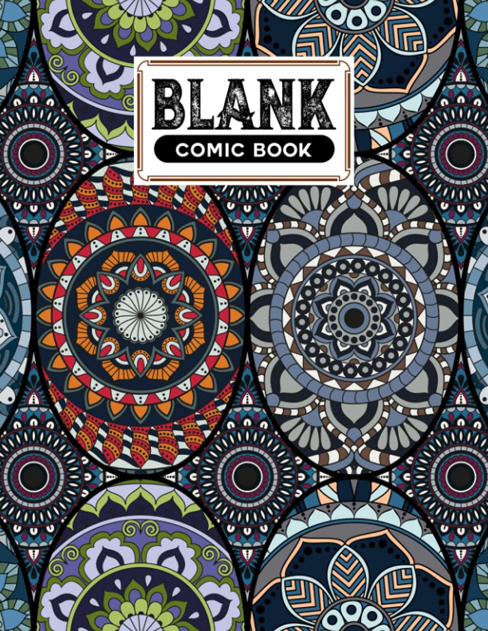 Blank Comic Book: Mandalas Cover Blank Comic Book, Create Your Own Story, Journal, Notebook, Sketchbook for Kids and Adults, 120 Pages - Size 8.5" x 11" Notebook by Victor Lutz baixar livro de graça