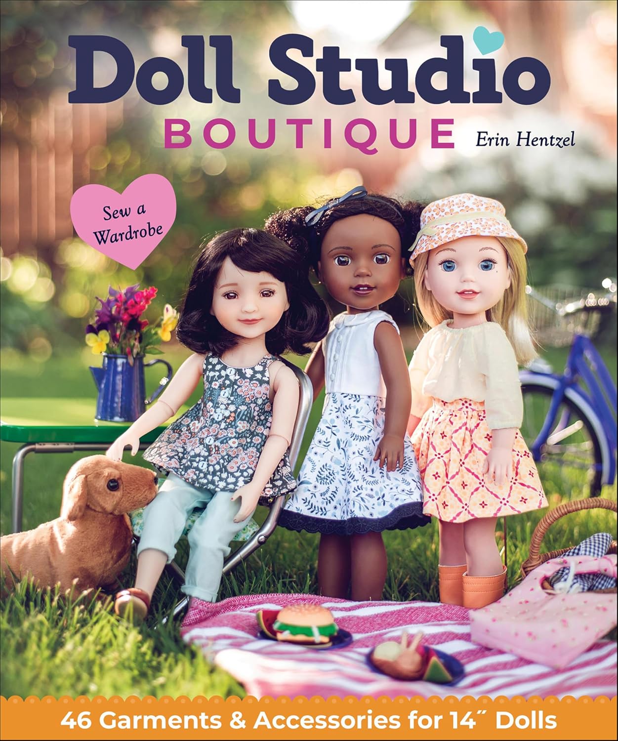 ler totalmente Doll Studio Boutique: Sew a Wardrobe; 46 Garments & Accessories for 14" Dolls (English Edition)