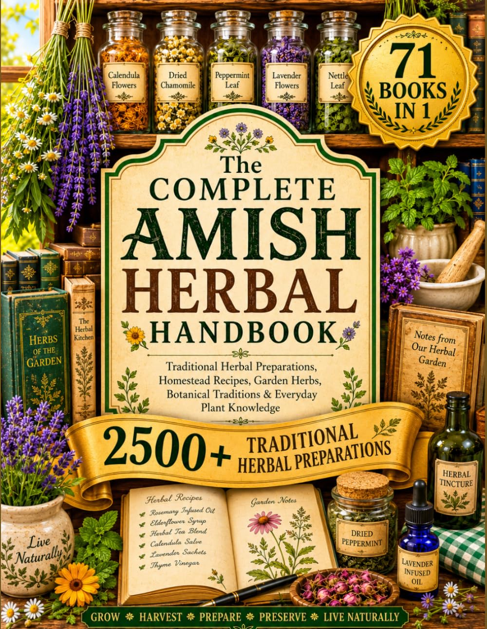 ler totalmente The Complete Amish Herbal Handbook: 2500+ Traditional Herbal Preparations, Homestead Recipes, and Botanical Wisdom Inspired by Amish Traditions