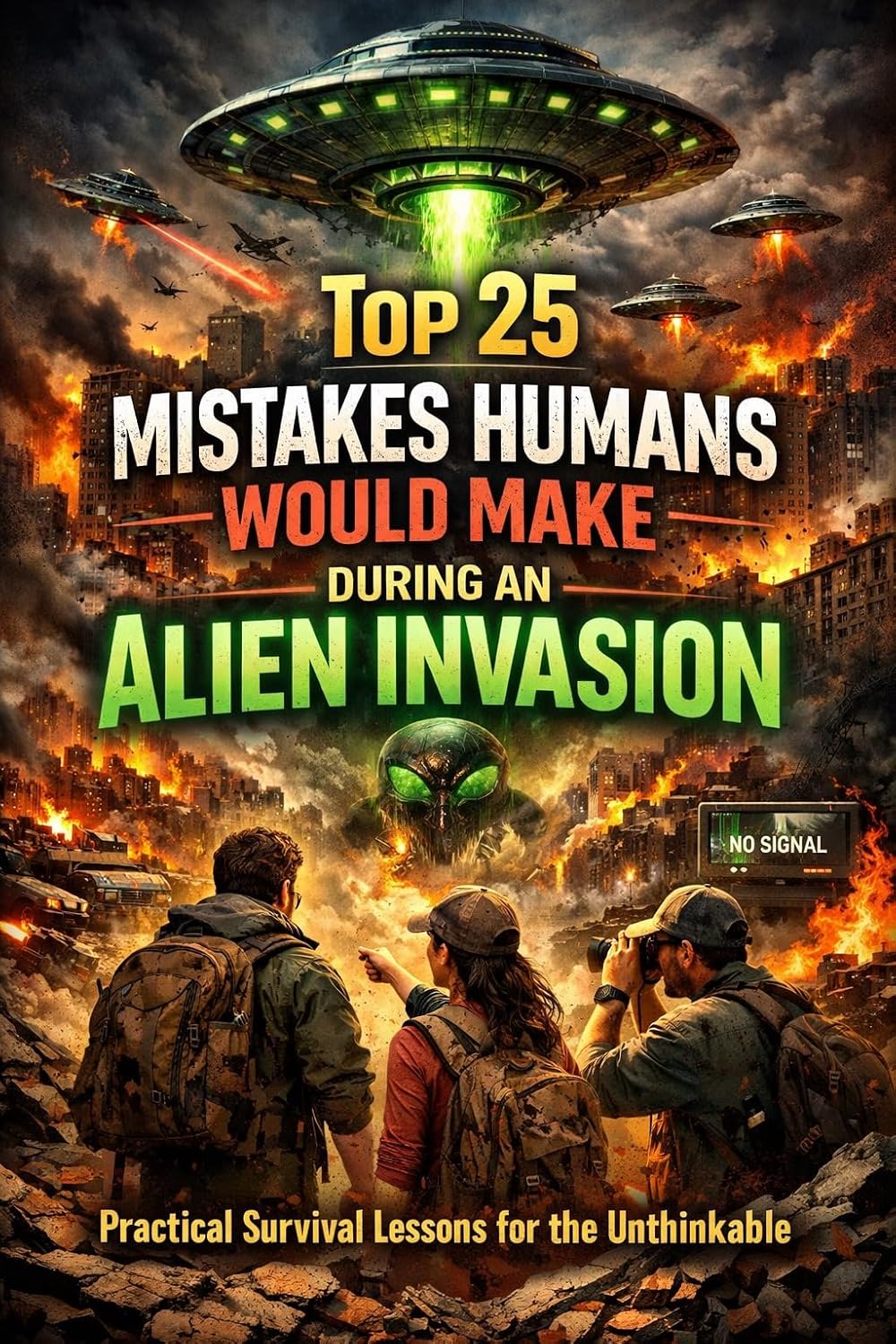 ler totalmente Top 25 Mistakes Humans Would Make During an Alien Invasion: Practical Survival Lessons for the Unthinkable (English Edition)