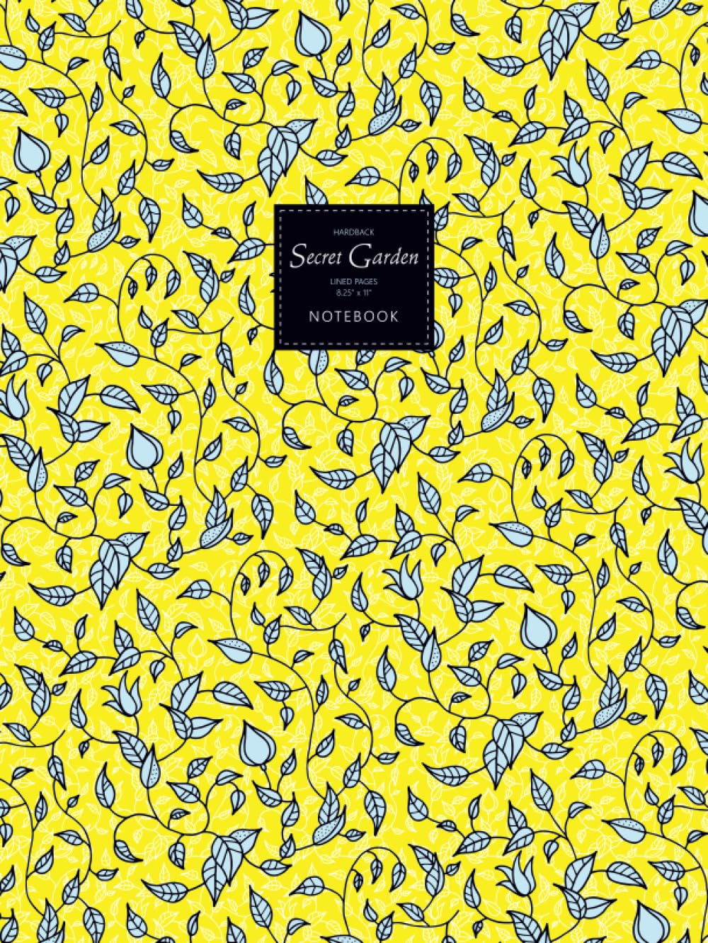 Secret Garden Notebook - Lined Pages - 8.25" x 11" - Hardback: (Yellow Edition) Large Hard Cover 192 pages (8.25 x 11 inches / 20.96 x 27.94cm / Near A4) baixar livro de graça