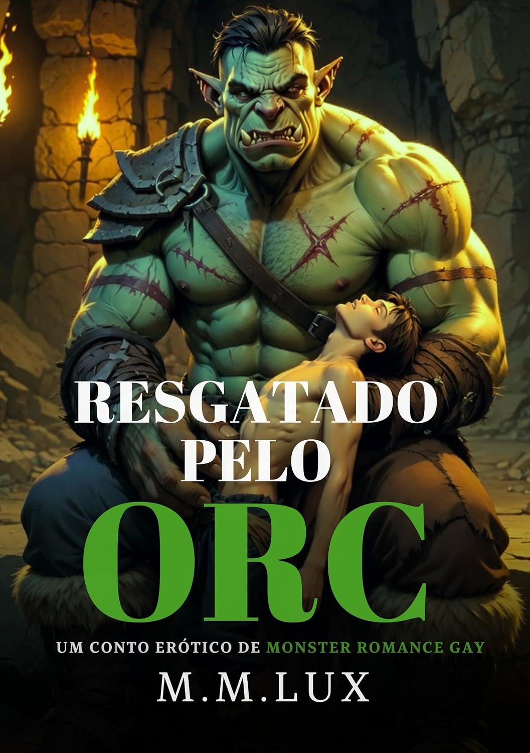 ler totalmente Resgatado pelo Orc: Um conto erótico de monster romance gay