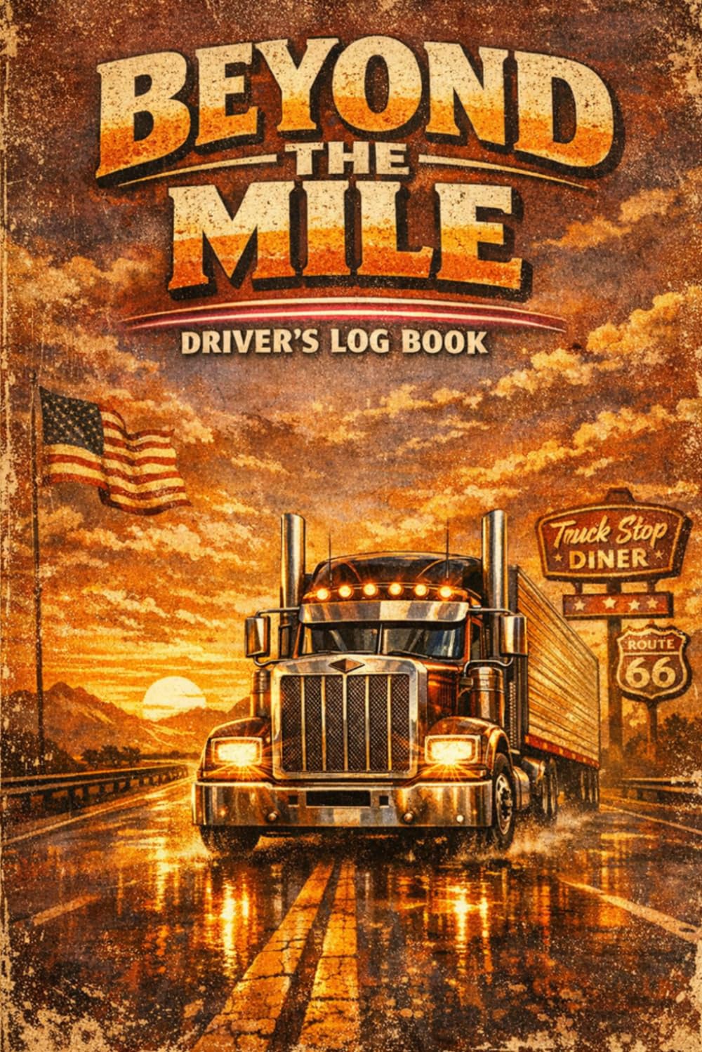 Beyond the Mile: Driver’s Log Book — Classic Route 66 Edition: Daily Trucking Journal for Logs, Fuel, Expenses & Route Tracking baixar o livro de graça