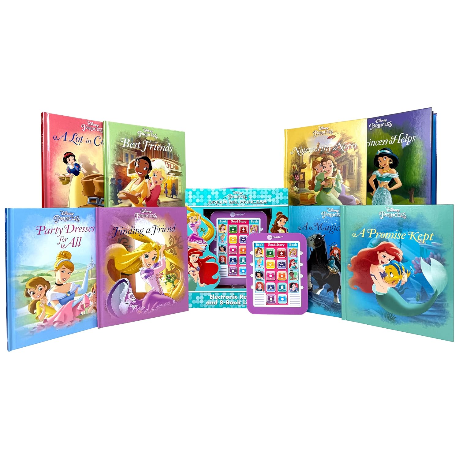capítulo por capítulo baixar Disney Princess Ariel, Rapunzel, Belle, and More!- Dream Big Princess Me Reader and 8-Book Library - PI Kids: Me Reader: Electronic Reader and 8-Book Library